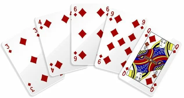 Poker a colori delle mani