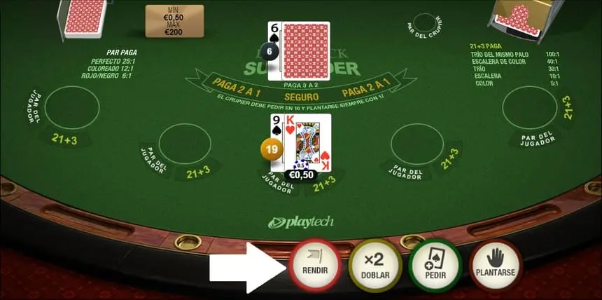 resa del blackjack