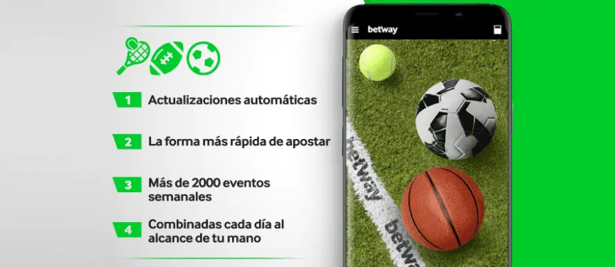 Applicazione scommesse Betway