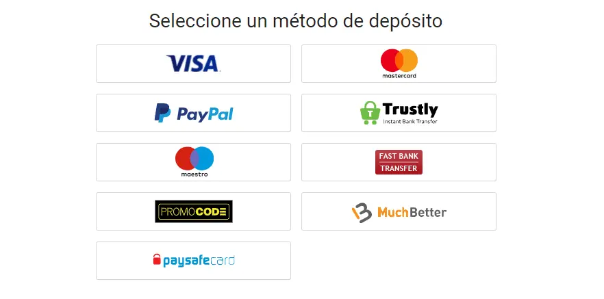 Modalità di pagamento