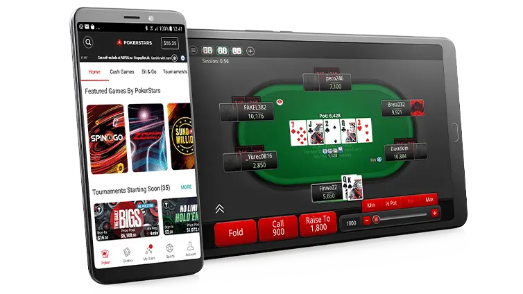 versione mobile di pokerstars