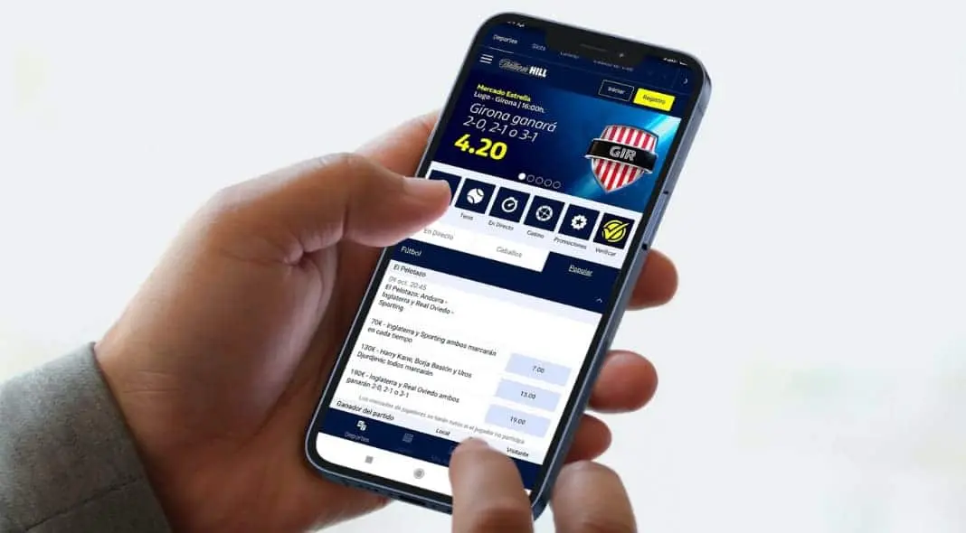 William Hill App, oltre 30 sport nel palmo della tua mano!