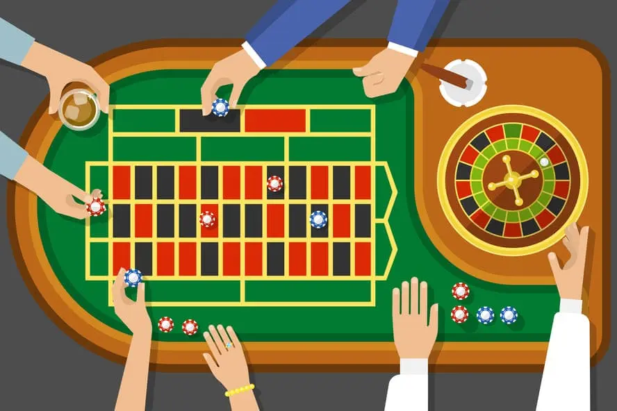croupier della roulette dal vivo