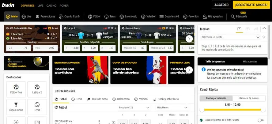 pannello scommesse bwin