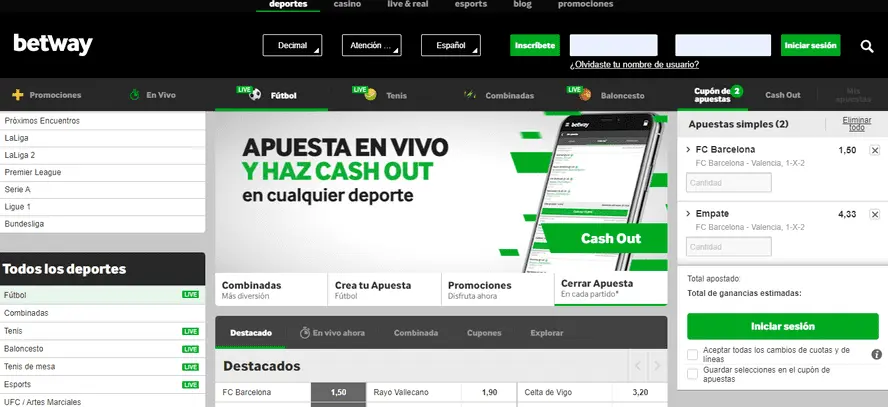 portale di scommesse sportive betway