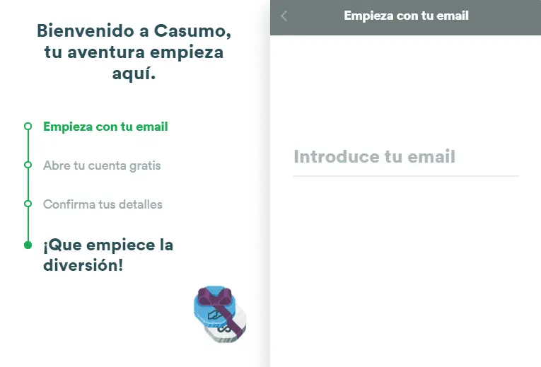 registrazione al casinò Casumo