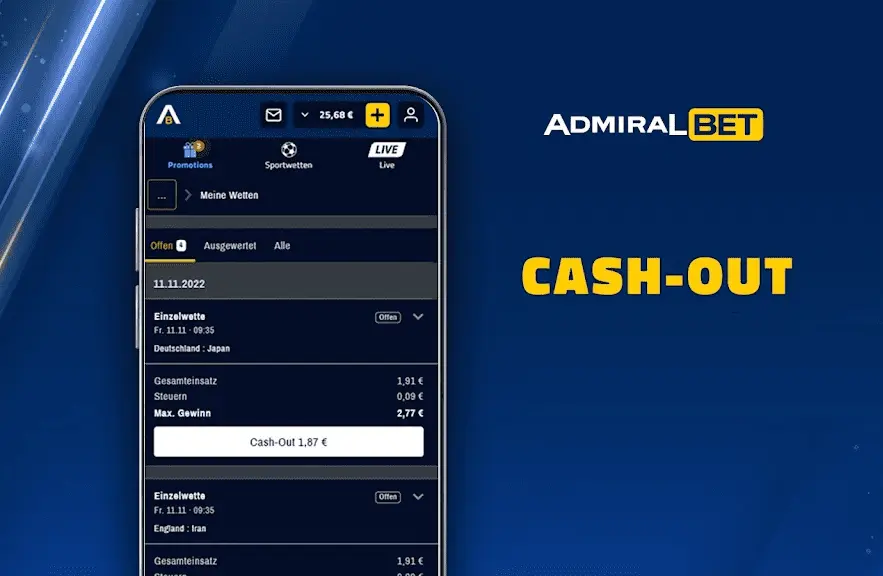 incassare il bookmaker Admiralbet