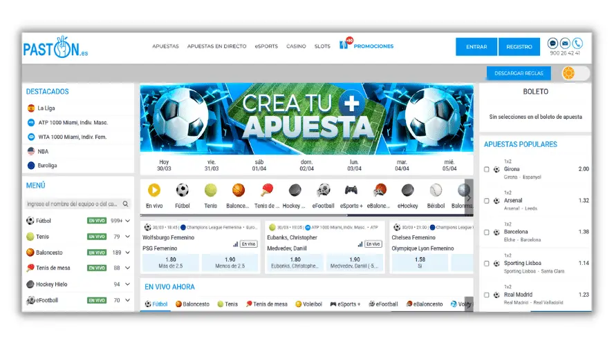 lobby della casa di scommesse Pastón