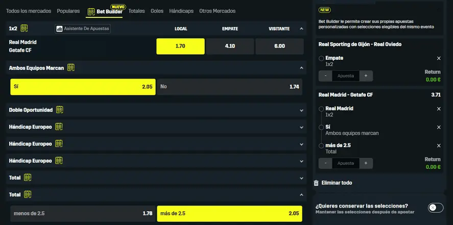 Creatore di scommesse DAZN