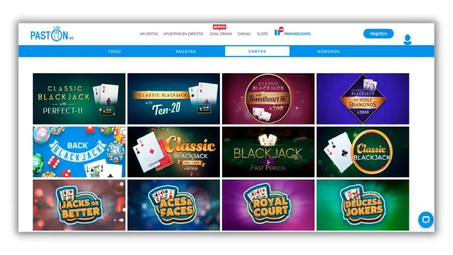 oferta de blackjack