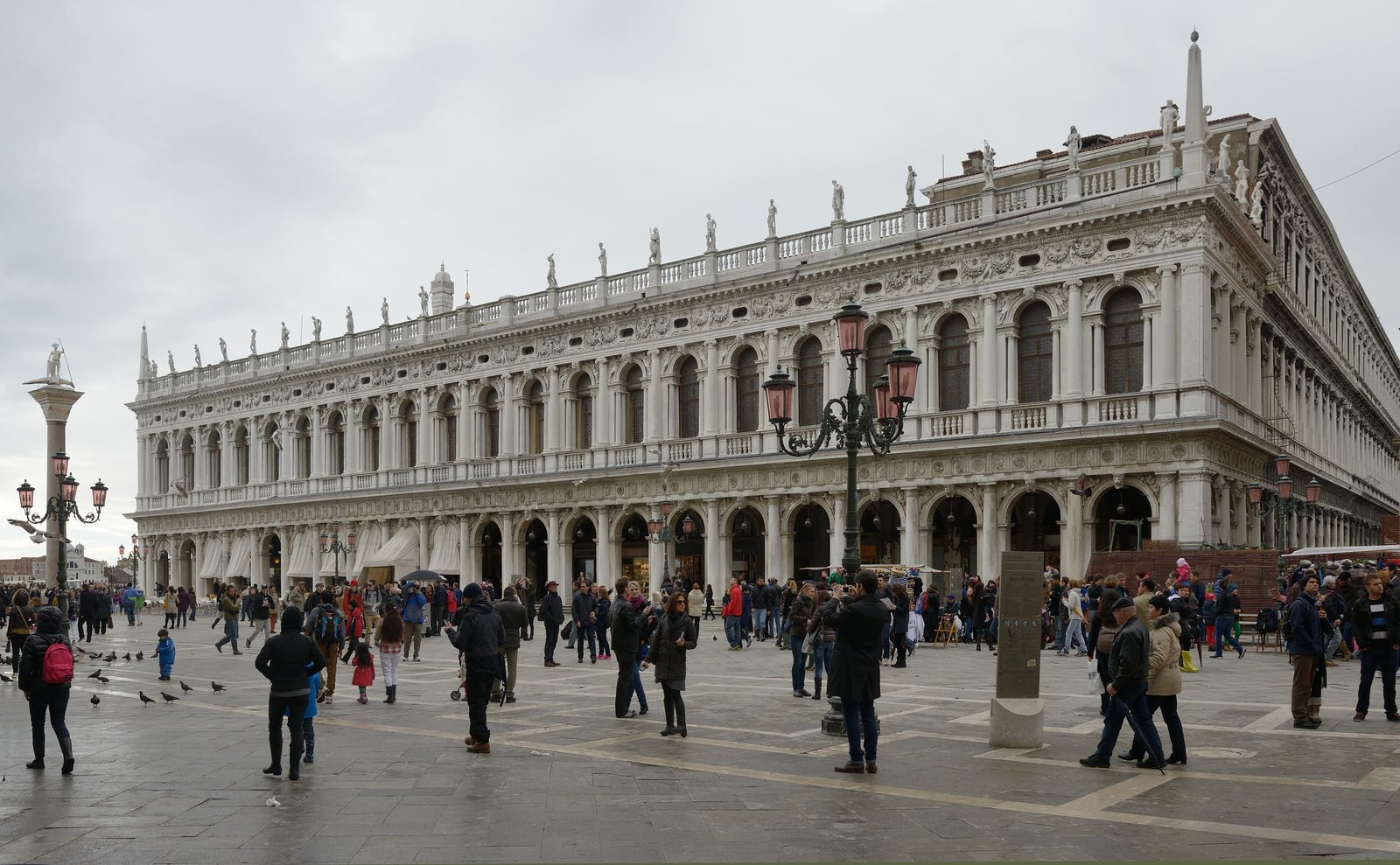 Rainy day in Venice Biblioteca Marciana